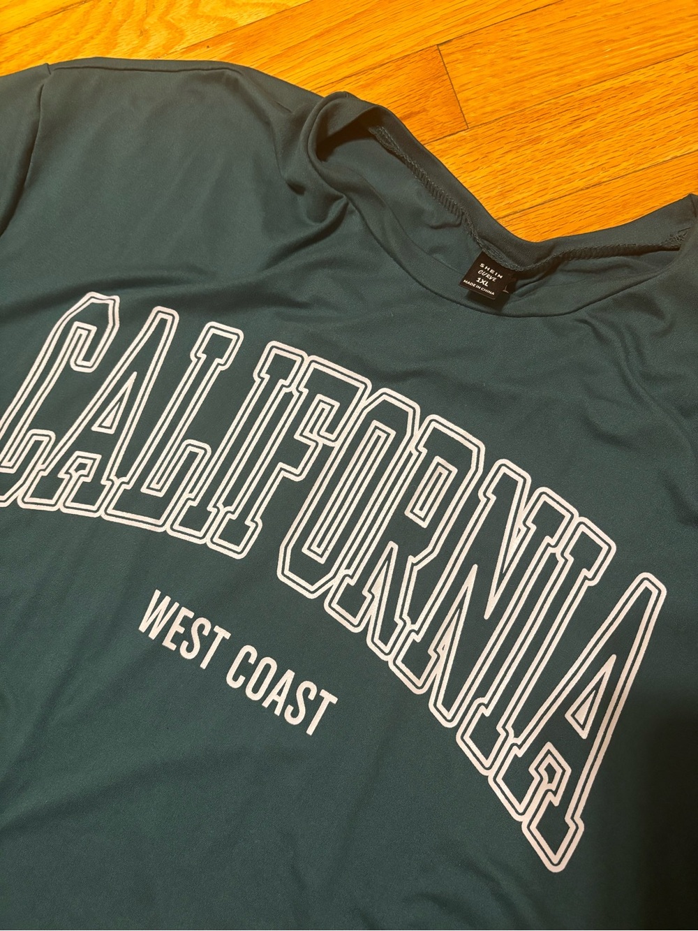 SHEIN Green California West Coast Graphic Tee